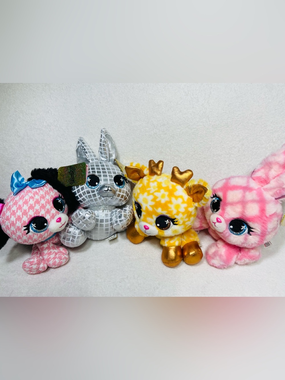 6” Gund P.Lushes Daisy Glittery Fawn Plush Disco Bunny Trixie Bun